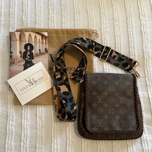 Vintage Boho Bags Revamped Louis Vuitton Crossbody Bag